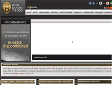 Tablet Screenshot of hotelbarondelmil.com
